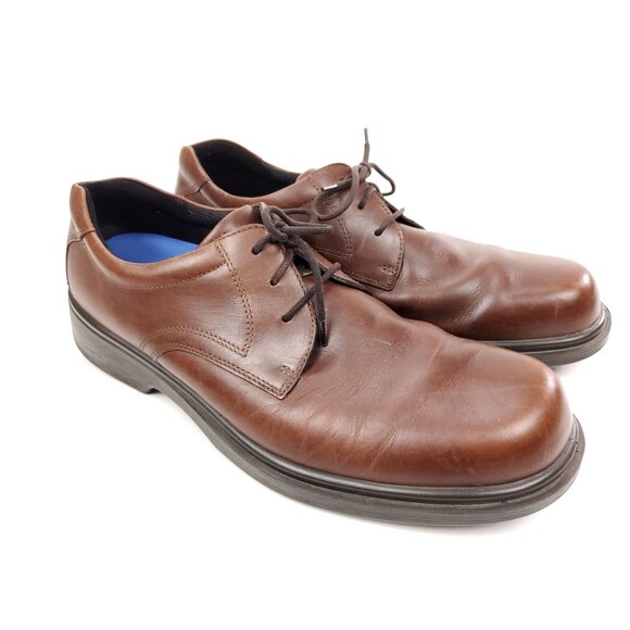 ECCO Soft Mens EU 46 / US 12-12.5 Leather Oxfords Lace Ups Casual Comfort Shoes main image 6